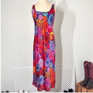 Natori Vibrant Floral Maxi Dress - Multicolor